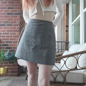 {Wilfred} wool plaid skirt
